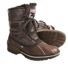 Pajar Luke Leather Boots - Waterproof, Wool-Lined (For Men) in Dark Brown - Closeouts
