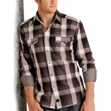 Panhandle Slim 90 Proof Plaid Shirt - Long Sleeve (For Men) in Grey - Closeouts