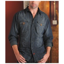 Panhandle Slim 90 Proof Shirt - Crinkled Washed Denim, Long Sleeve (For Men) in Blue - Closeouts