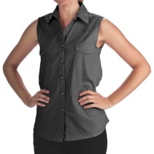 Panhandle Slim Bandera Shirt - 4 oz. Cotton Twill, Snap Front, Sleeveless (For Women) in Black - Closeouts