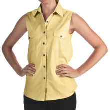 Panhandle Slim Bandera Shirt - 4 oz. Cotton Twill, Snap Front, Sleeveless (For Women) in Yellow - Closeouts