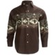 Panhandle Slim Border Print Shirt - Snap Front, Long Sleeve (For Boys)
