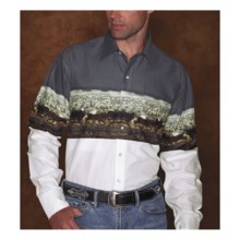 Panhandle Slim Cattle Herd Shirt - Long Sleeve (For Men) in Grey - Closeouts