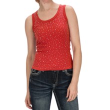 Panhandle Slim Clubwear Studded Tank Top (For Women) in Red - Closeouts