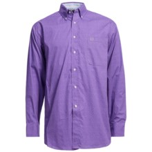 Panhandle Slim Peached Poplin Print Shirt - Long Sleeve (For Men) in Light Purple - Closeouts
