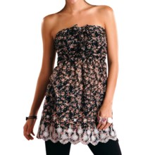 Panhandle Slim Secret Garden Tunic - Ruffle Front, Strapless (For Women) in Black - Closeouts