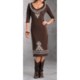 Panhandle Slim Tribal Dress - V-Neck, Slub Cotton, 3/4 Sleeve (For Women)