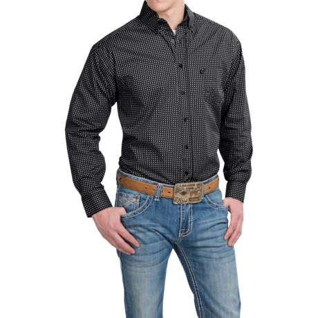 Panhandle Slim Tuf Cooper Competition Fit Poplin Shirt Button Front, Long Sleeve (For Men)