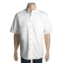 Panhandle Slim Western Shirt - Short Sleeve (For Men) in White - Closeouts