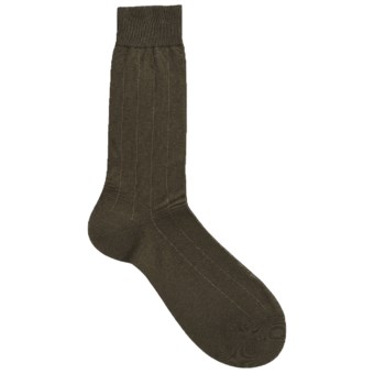Pantherella Dress Socks - Egyptian Cotton (For Men) in Olive