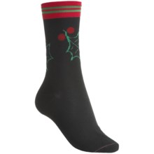 Pantherella Fancy Floral Socks (For Women) in Black Holly - Closeouts