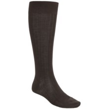 Pantherella Over-the-Calf Dress Socks - Merino Wool (For Men) in Dark Brown - Closeouts