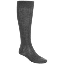Pantherella Over-the-Calf Dress Socks - Merino Wool (For Men) in Dark Grey - Closeouts