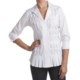 Paperwhite Cotton Blend Tunic Shirt - 3/4 Sleeve (For Women)