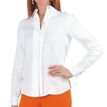 Paperwhite Garment-Washed Linen Shirt - Long Sleeve (For Women) in White - Closeouts