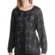 Paperwhite Lace Overlay Plaid Blouse - Long Sleeve (For Women)