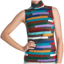 Paperwhite Printed Pullover Shirt - Sleeveless (For Women) in Multi Horizontal Colored - Closeouts