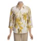 Paperwhite Sateen Print Shirt - Pick-Stitch, 3/4 Sleeve (For Women)