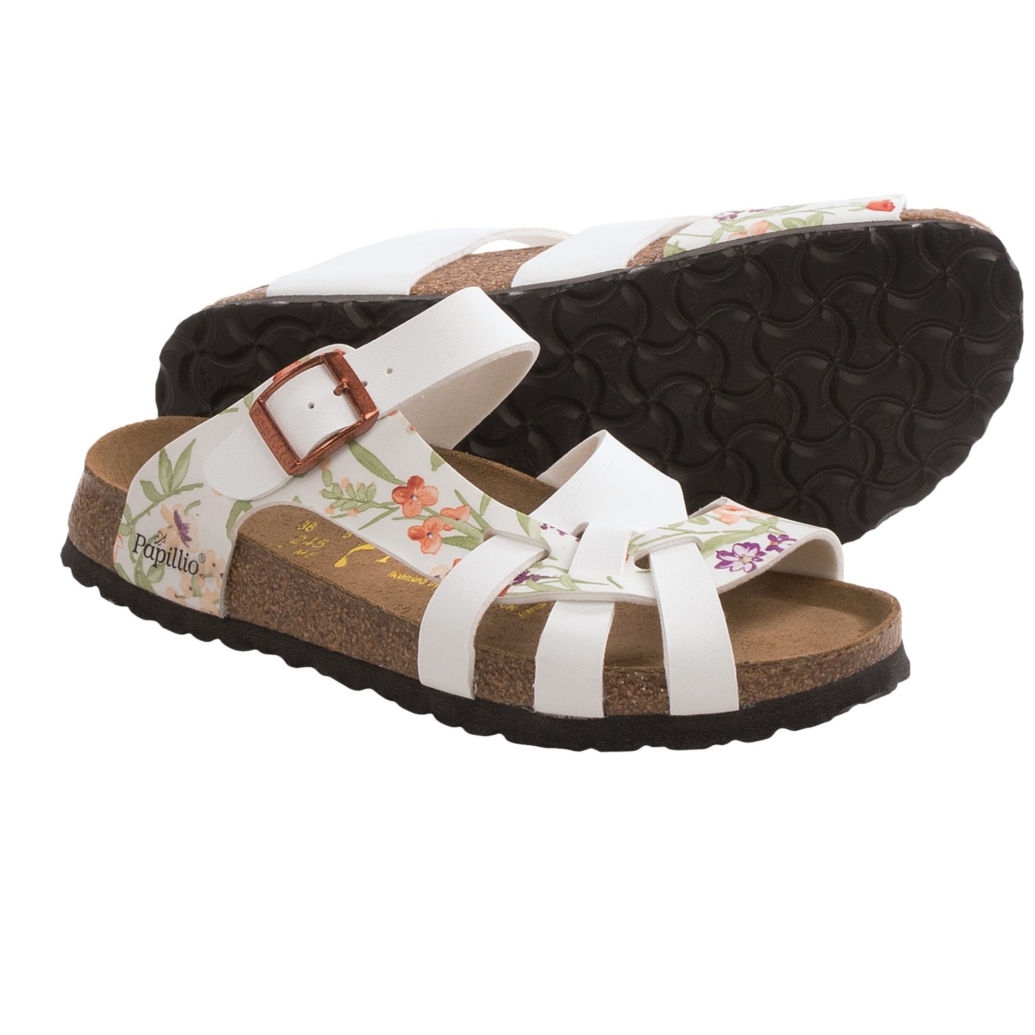 Birkenstock Pisa Sandals - Birko-florÂ® Simply Flowers, Soft Footbed ...