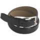 Paradise Blue Embossed Weave Leather Belt with Tarnished Silver Buckle (For Men)