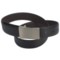 Paradise Blue Reversible Leather Belt (For Men) in Black/Brown