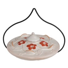 Parasol Habita Flora Hummingbird Feeder - Ceramic in Ivory - Closeouts