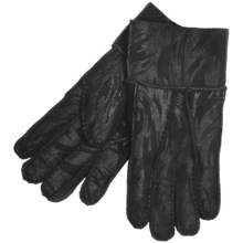 Paris Glove Lamb Shearling Gloves (For Men)  in Black Print - Closeouts