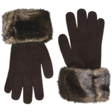 Parkhurst Faux-Fur Cuff Gloves (For Women) in Mink Sable - Closeouts