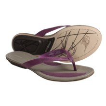 Patagonia Bandha Thong Sandals - Leather (For Women) in Currant - Closeouts