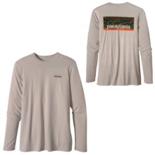 Patagonia Graphic Tech Fish T-Shirt - Long Sleeve (For Men) in Brook Skin/Stone - Closeouts