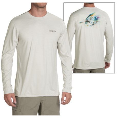 Patagonia Graphic Tech Fish T Shirt Long Sleeve For Men