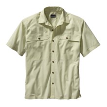 Patagonia Island Hopper Shirt - UPF 15, Short Sleeve (For Men) in Baffin Bay/Corn Silk - Closeouts