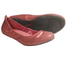 Patagonia Maha Curl Flats - Leather (For Women) in Dragon Fruit - Closeouts