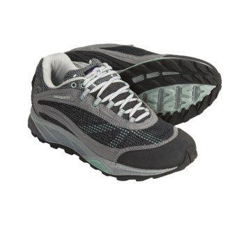 Patagonia Nine Trails Trail Shoes - Recycled Materials (For Women) in Forge Grey/Prairie Mist