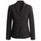 Black Peace of Cloth Panticular Jacket - Ruched Back (For Women)