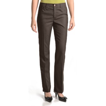 Peace of Cloth Panticular Jean Shadowcheck Pants - 5-Pocket (For Women) in Brown