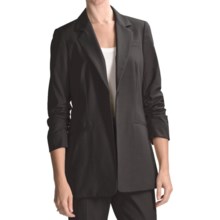 Peace of Cloth Panticular Lizzy Mini-Check Jacket - 3/4 Sleeve (For Women) in Grey - Closeouts