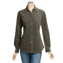 Peace of Cloth Panticular Natlee Shirt - Feather Cord, Stretch Cotton (For Women) in Spruce - Closeouts