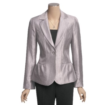 Peace of Cloth Panticular Sydney Jacket - Luster Twill (For Women) in Silver