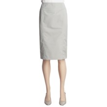 Peace of Cloth Panticular Tina Pencil Skirt - Polished Twill (For Women) in Cement - Closeouts