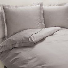 Peacock Alley Ballad Egyptian Cotton Duvet Cover Set - 310 TC, King in Grey - Overstock