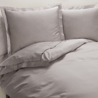 Peacock Alley Ballad Egyptian Cotton Duvet Cover Set - 310 TC, King in Grey