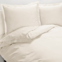 Peacock Alley Ballad Egyptian Cotton Duvet Cover Set - 310 TC, King in Ivory - Overstock