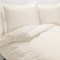 Peacock Alley Ballad Egyptian Cotton Duvet Cover Set - 310 TC, King in Ivory