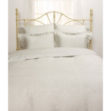 Peacock Alley Damask Fashion Duvet Set - Queen, 300TC in Ivory - Closeouts