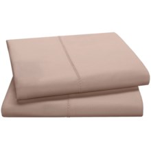 Peacock Alley Saville Pillowcases - King, 220 TC Egyptian Cotton Sateen in Taupe - Overstock