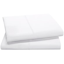 Peacock Alley Saville Pillowcases - Standard, 220 TC Egyptian Cotton Sateen in White - Overstock