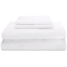 Peacock Alley Saville Sheet Set - Queen, 220 TC Egyptian Cotton Sateen in White - Overstock