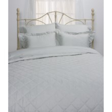 Peacock Alley Venecia Quilted Coverlet Set - King, 300TC in Blue - Closeouts