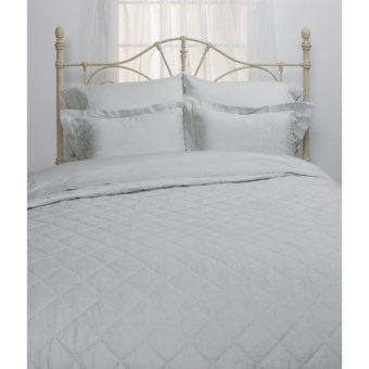 Peacock Alley Venecia Quilted Coverlet Set - King, 300TC in Blue